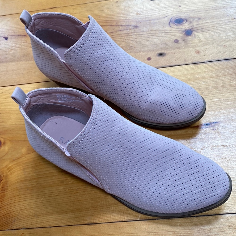 Blush colored Boot Shoe size 6.5 with 1 1/2” heel